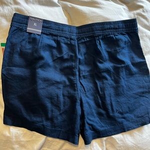 Nautical Linen Blend Shorts - XL - NEW